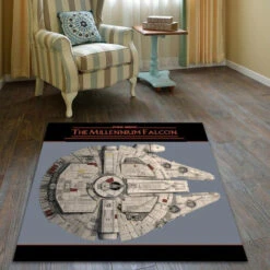 TAPIS STAR WARS FAUCON MILLENIUM