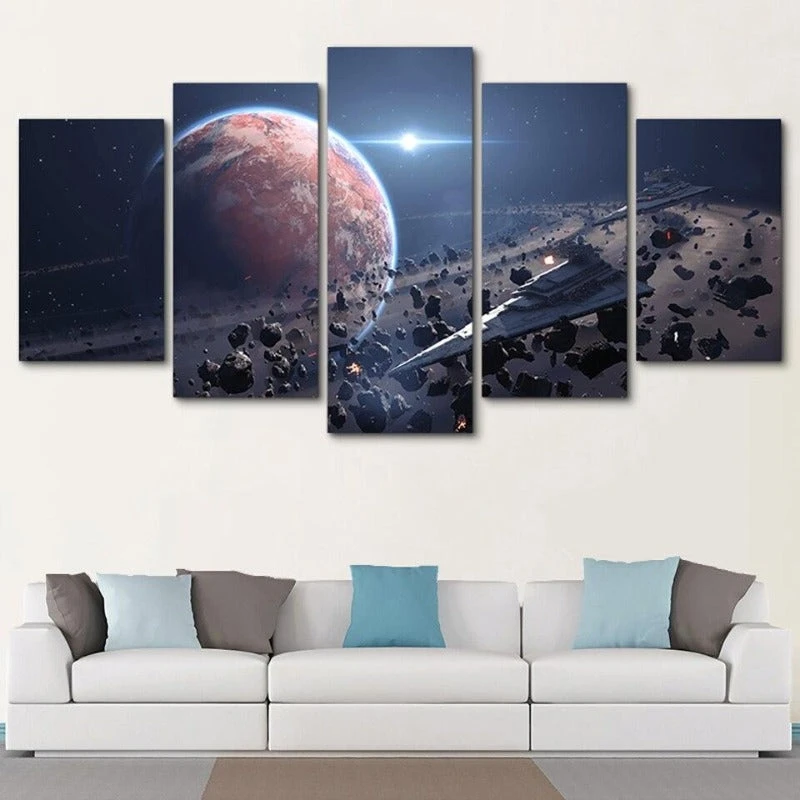 TABLEAU STAR WARS MORCEAU DE VAISSEAU (DESTROYER) 1 TABLEAU STAR WARS MORCEAU DE VAISSEAU (DESTROYER)