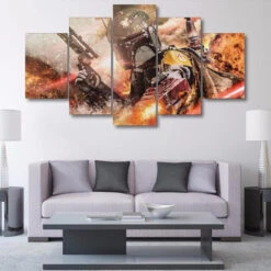 TABLEAU STAR WARSFETT "ON FIRE"