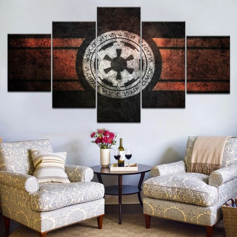 TABLEAU STAR WARSEMBLÈME EMPIRE GALACTIQUE 1 TABLEAU STAR WARSEMBLÈME EMPIRE GALACTIQUE