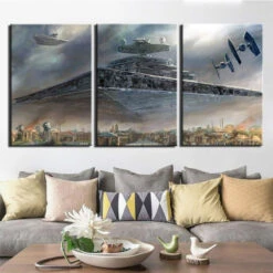 TABLEAU STAR WARS DESTROYER (3 PIÈCES)