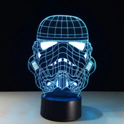 LAMPE STAR WARSCASQUE STORMTROOPER (VUE DE FACE)