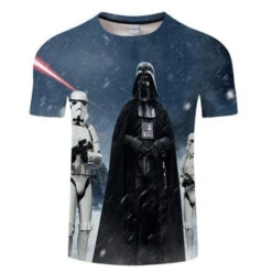 T-SHIRT STAR WARS DARK VADOR (BLEU ET NOIR)