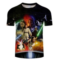 T-SHIRT STAR WARS COMPILATION PERSONNAGES