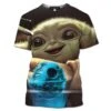 T-SHIRT STAR WARSBABY YODA FEMME