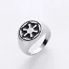 BAGUE STAR WARS NOIR ET ARGENT